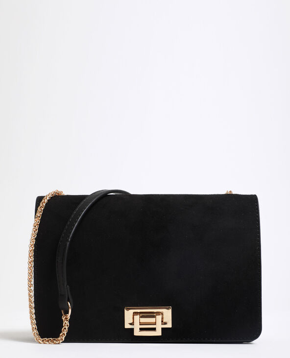 Sac en suédine noir - Pimkie