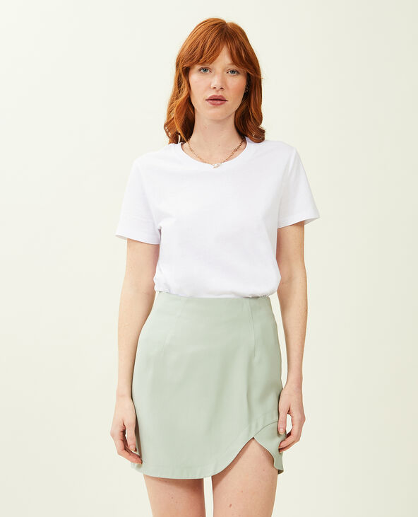T-shirt basique col rond blanc - Pimkie