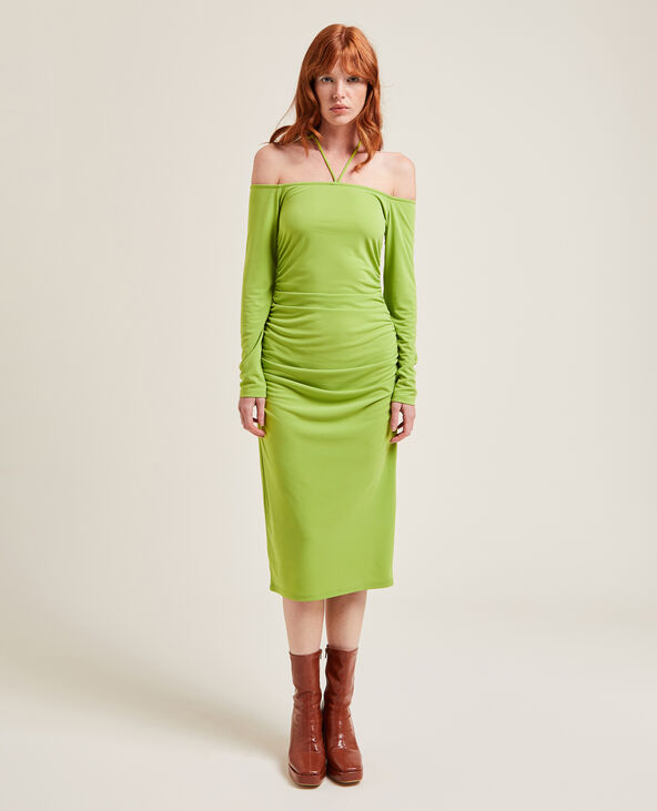 Robe longue tour de cou