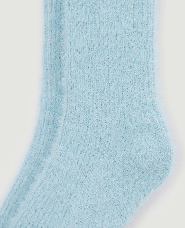 Paire de chaussettes poilues bleu clair - Pimkie