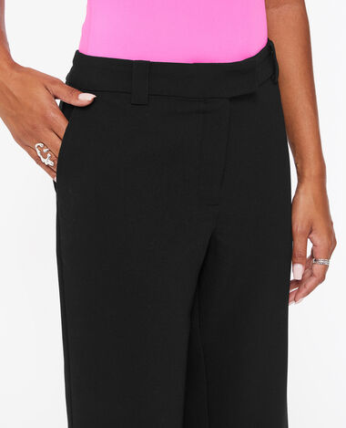 Pantalon city flare taille basse noir - Pimkie