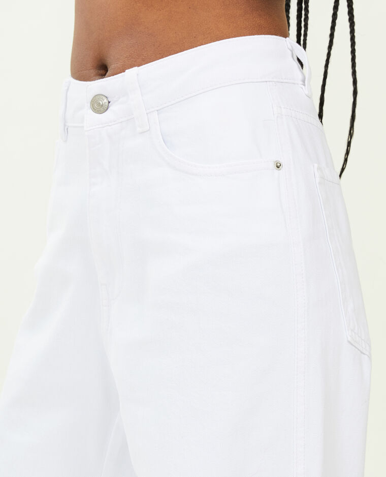 Jean straight taille haute blanc - Pimkie