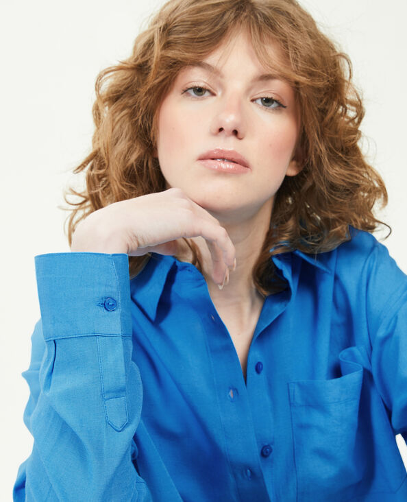 Chemise oversize bleu - Pimkie