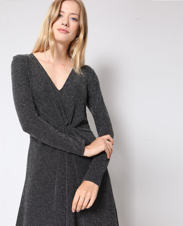 Robe trapèze lurex argenté - Pimkie