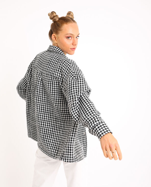 Surchemise pied-de-coq noir - Pimkie