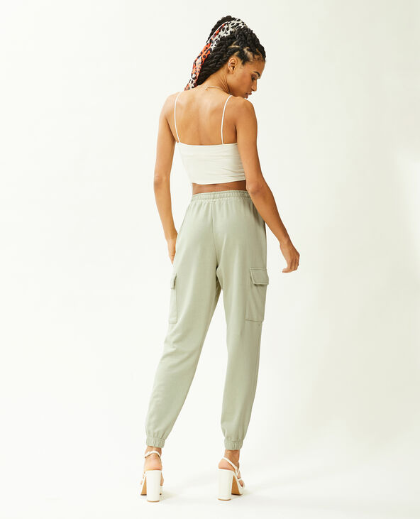 Pantalon de jogging cargo vert de gris - Pimkie