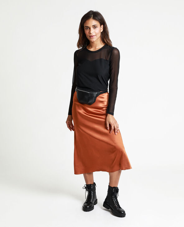 T-shirt transparent noir - Pimkie