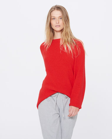 Pull long rouge - Pimkie