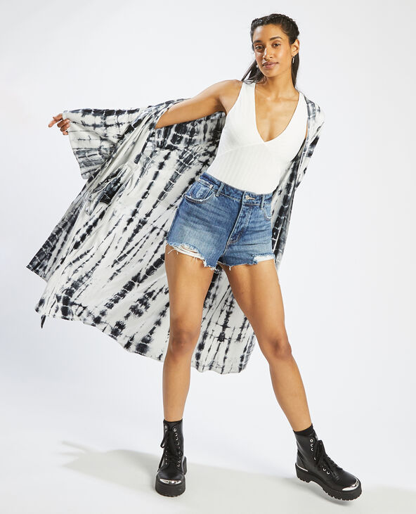 Body col V maille texturée blanc - Pimkie