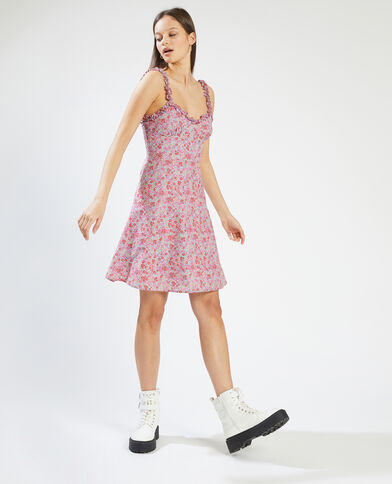 Robe courte à bretelles rouge - Pimkie