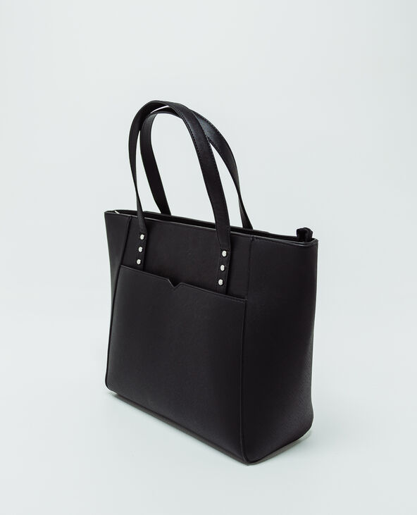Sac cabas rigide noir - Pimkie