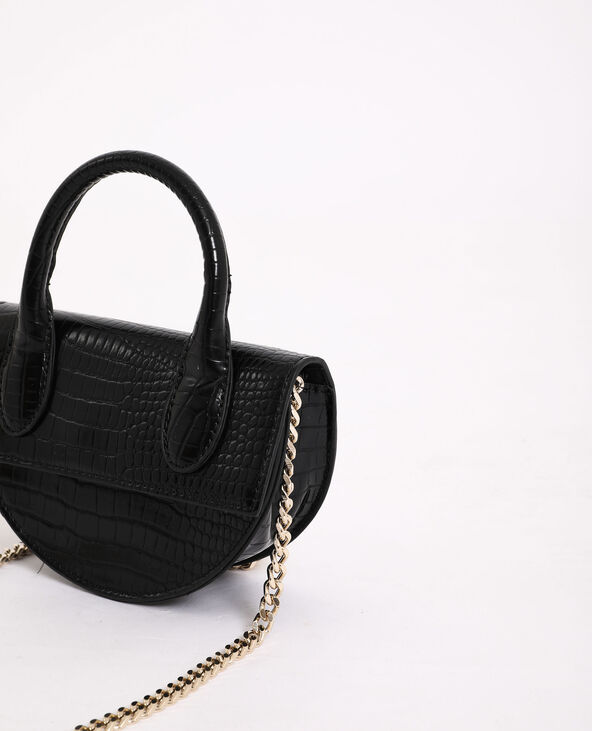 Mini sac demi-lune noir - Pimkie