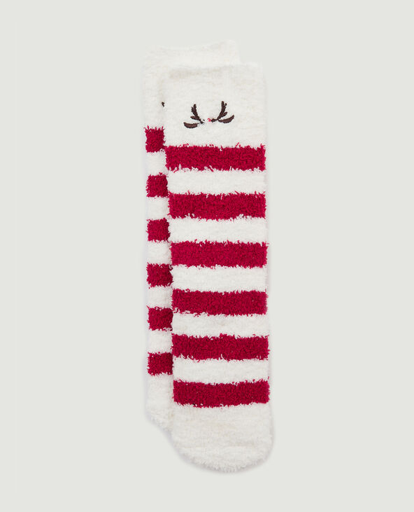 Paire de chaussettes motif Noël écru - Pimkie