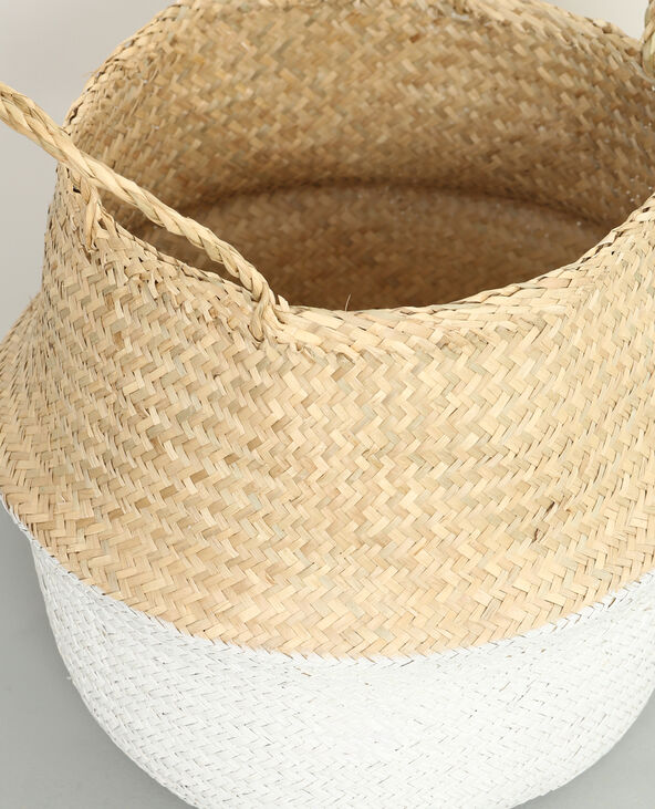 Panier tressé blanc - Pimkie
