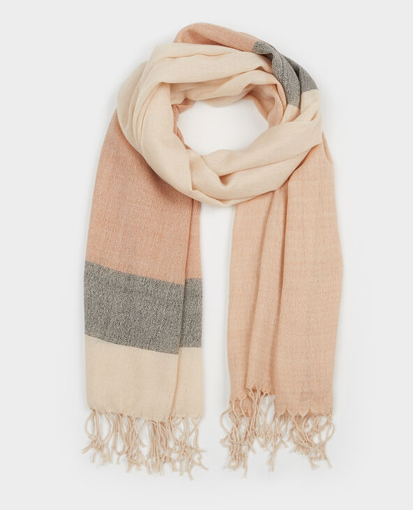Echarpe fine multicolore camel - Pimkie