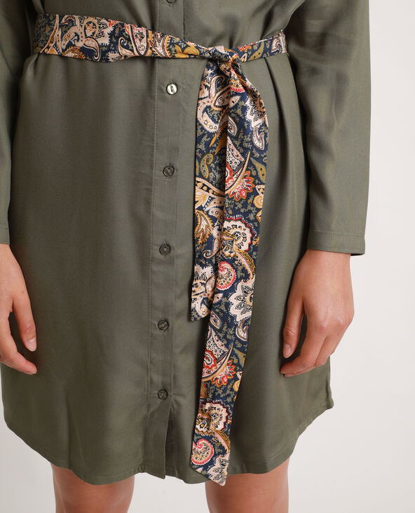 Robe-chemise fluide taupe - Pimkie