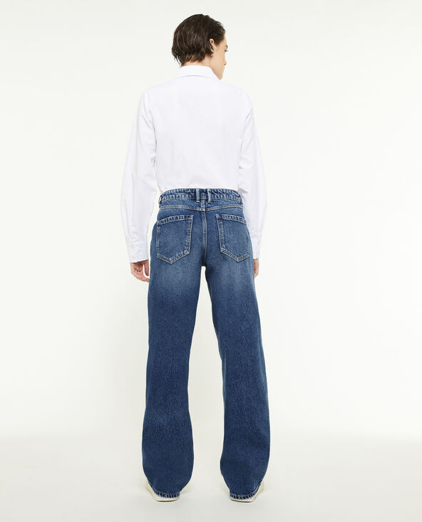 Jean wide taille basse bleu - Pimkie