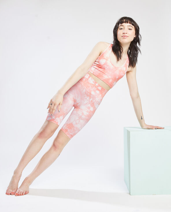 Legging court sans couture orange - Pimkie