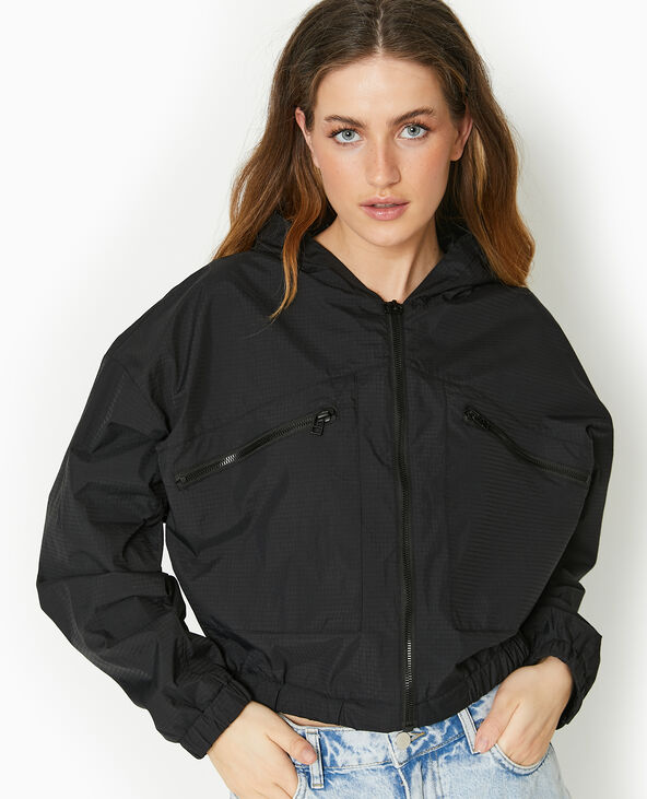 Blouson léger avec capuche noir - Pimkie