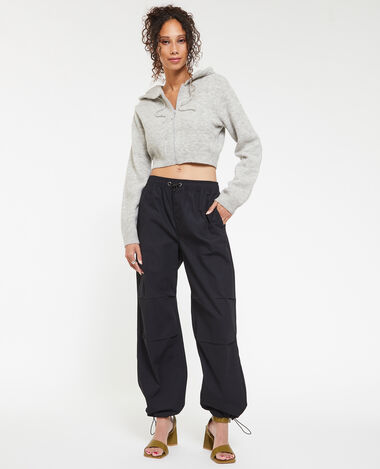 Pantalon parachute ceinture élastiquée noir - Pimkie