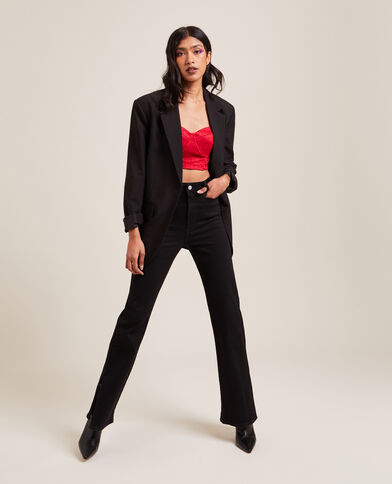 Brassière en dentelle rouge - Pimkie