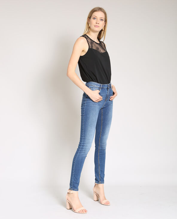 Top en dentelle noir - Pimkie