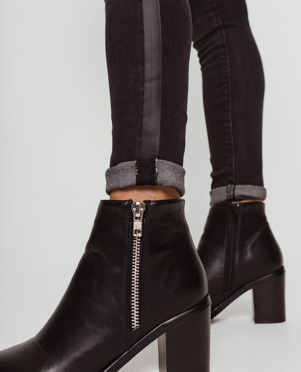 Jean skinny à bandes noir - Pimkie