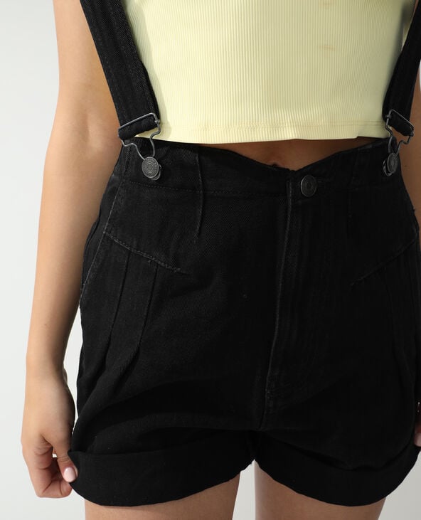 Salopette short noir - Pimkie