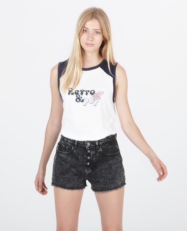 T-shirt à message blanc - Pimkie