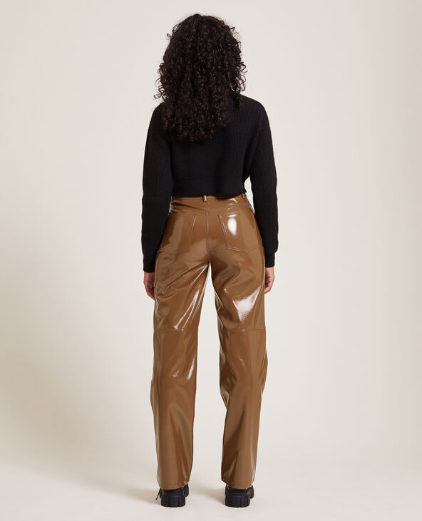 Pantalon droit vinyl taupe - Pimkie