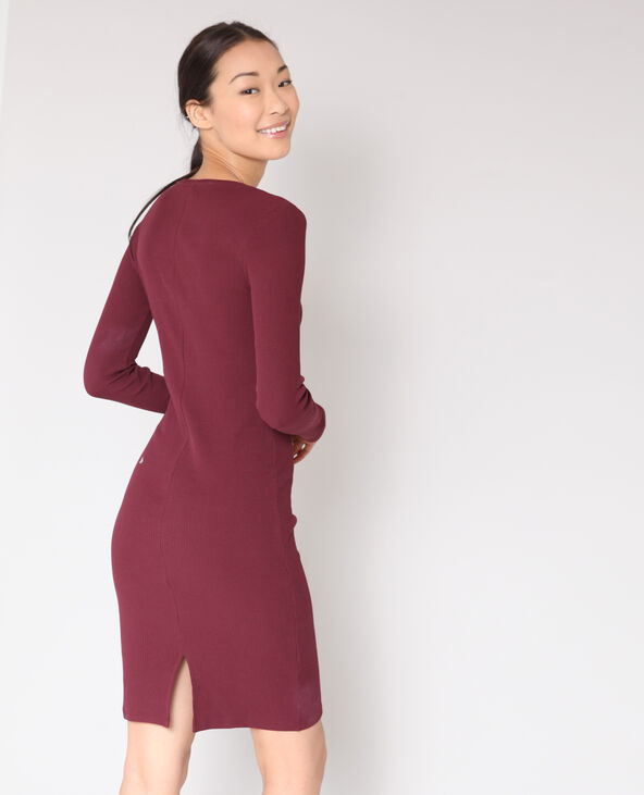 Robe moulante bordeaux - Pimkie