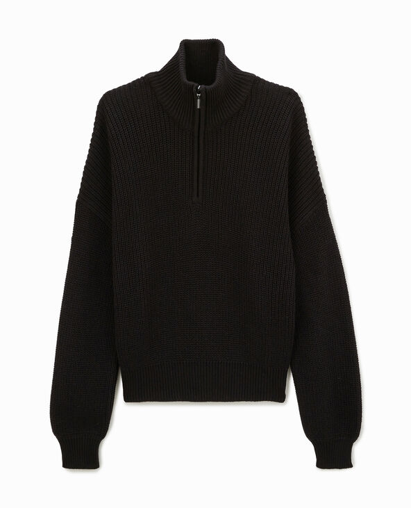 Pull col camionneur noir - Pimkie
