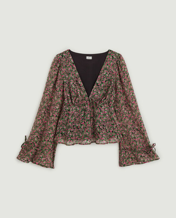 Blouse en tissu léger rose - Pimkie