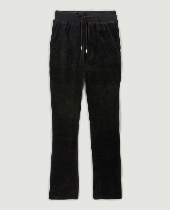 Pantalon velours ras gris foncé - Pimkie