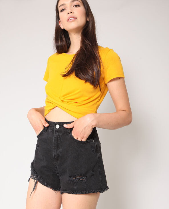 Crop top twisté orange - Pimkie