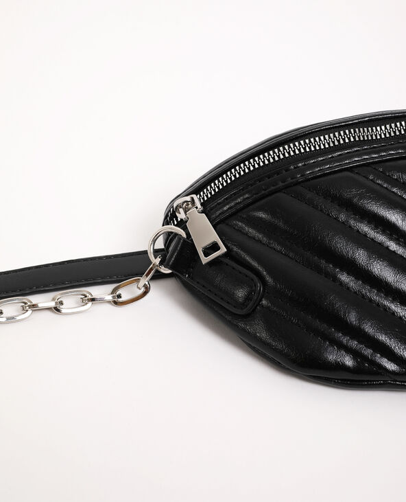 Sac banane matelassé noir - Pimkie