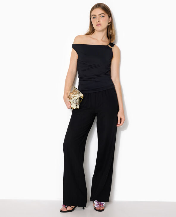 Top sans manches avec boucle fantaisie noir - Pimkie