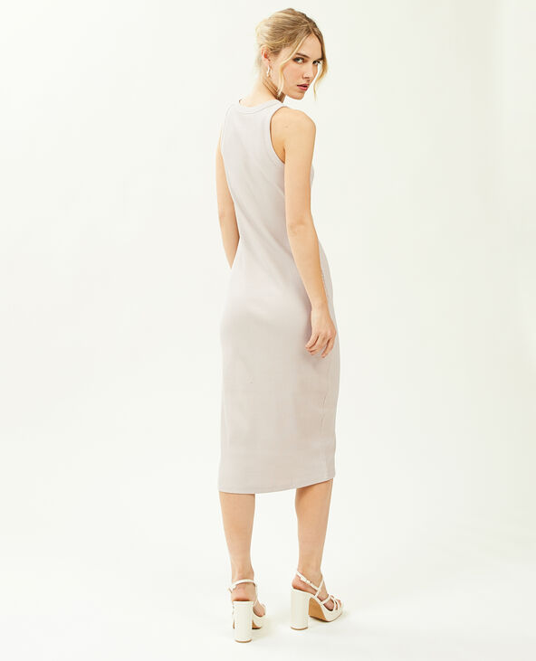 Robe débardeur maille côtelée sable - Pimkie