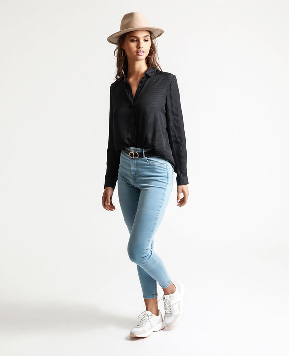 Chemise satinée noir - Pimkie