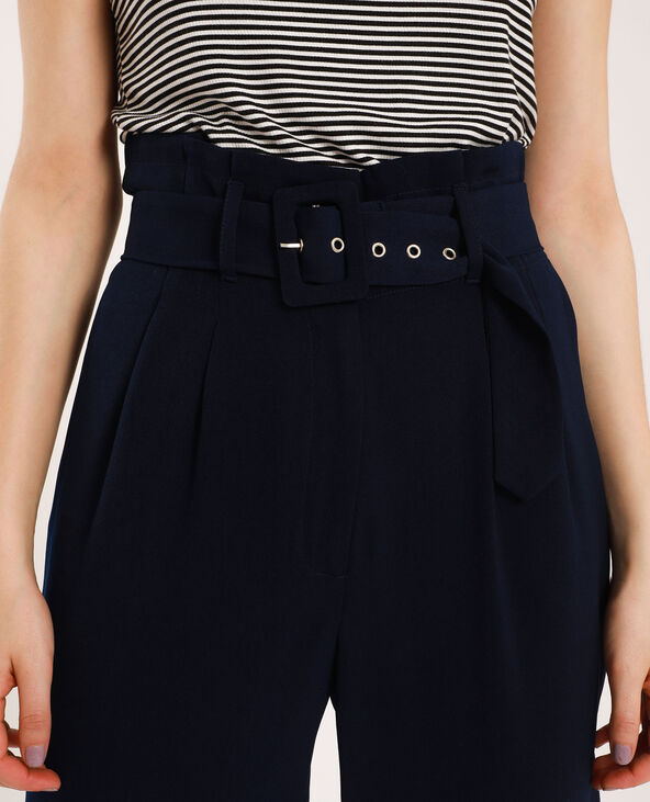 Pantalon fluide bleu marine - Pimkie