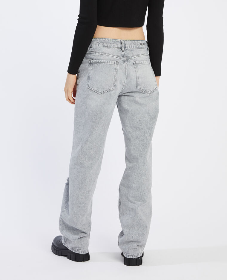 Jean baggy taille basse gris - Pimkie