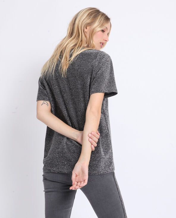 T-shirt glitter doré - Pimkie