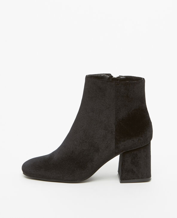 Boots hot sale velours noir