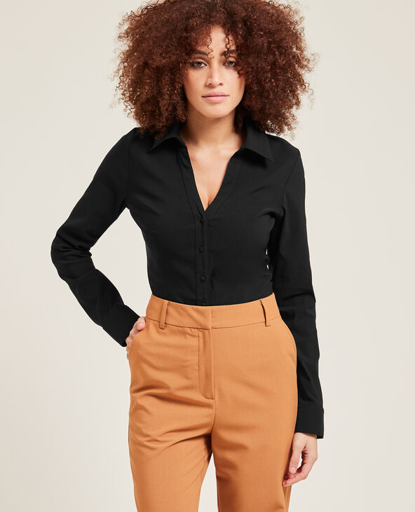 Chemise cintrée noir - Pimkie