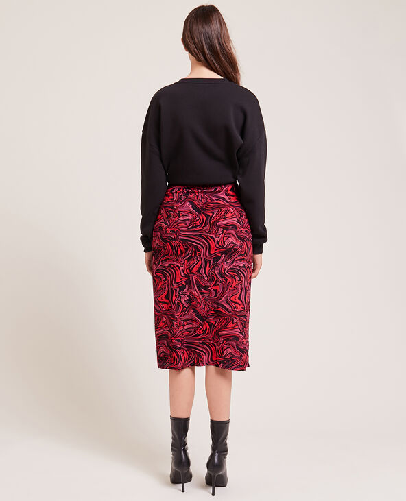 Jupe midi boutonnée noir - Pimkie