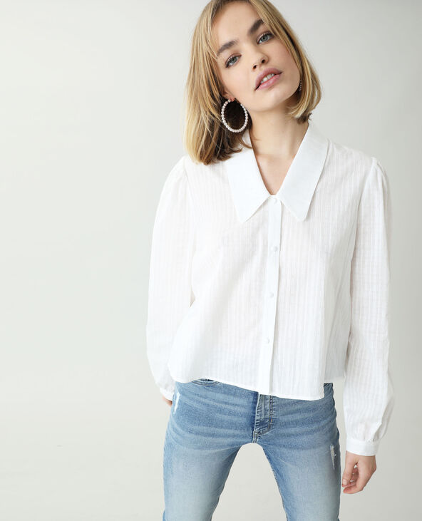 Chemise motifs fantaisie et maxi col Pimkie