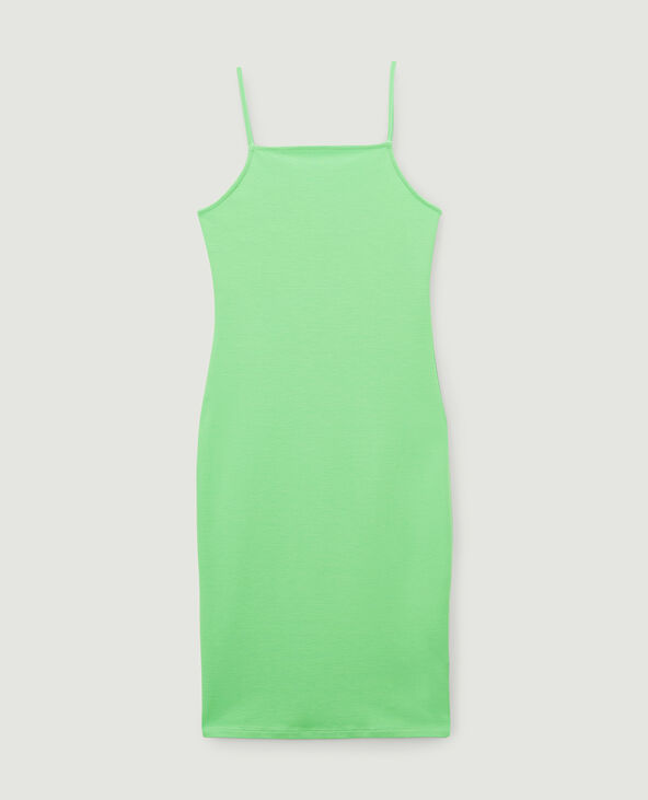 Robe midi moulante vert - Pimkie