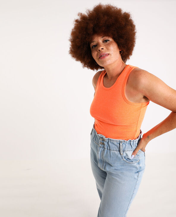 Débardeur court orange fluo - Pimkie