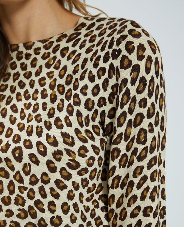 Pull imprimé animal beige - Pimkie