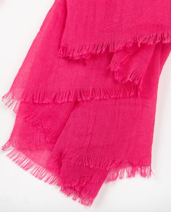 Echarpe fine rose fuchsia - Pimkie